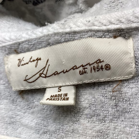 Leopard Print Women's Cropped Hoodie Lightweight Sweatshirt Vintage Havana Small - Picture 7 of 11